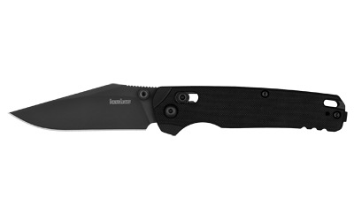 Kershaw 6106BLK Bel Air 3.05" Folding Clip Point Plain Black PVD CPM MagnaCut Steel Blade, Black Textured G10 - View 2