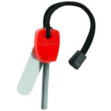 Kershaw Fire Starter Magnesium Alloy Shaft, Chrome-Plated Steel, Red Handle - View 2