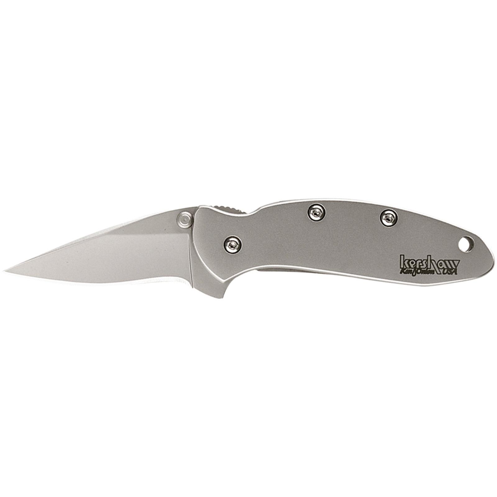 Kershaw 1600 Chive 1.9" Drop Point Pocketknife Silver Steel Blade - View 2