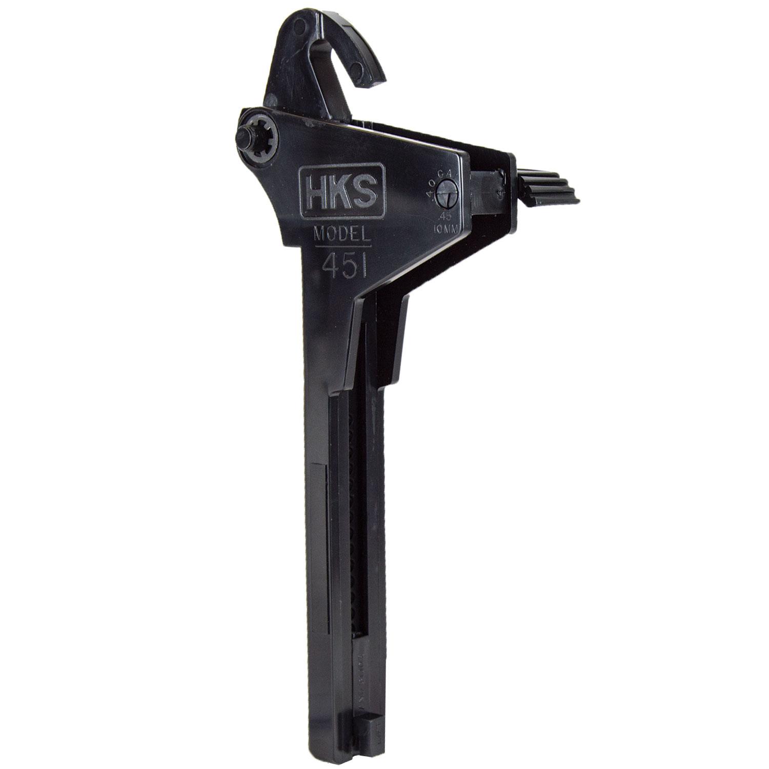 HKS Adjustable 9-10mm/38/40/45 Cal Single Stack Magazine Speedloader (451) - View 2