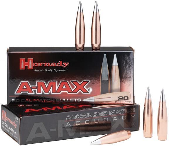 Hornady 50 Caliber Bullets 750 Grains A-Max (Per 20) 5165 - View 2