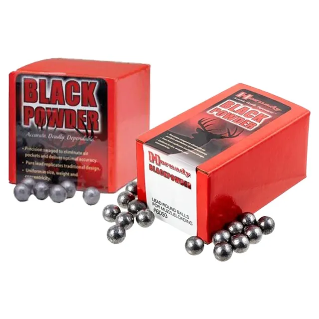 Hornady 6070 Black Powder Lead Balls .454 44 Cal 100/Box - View 2