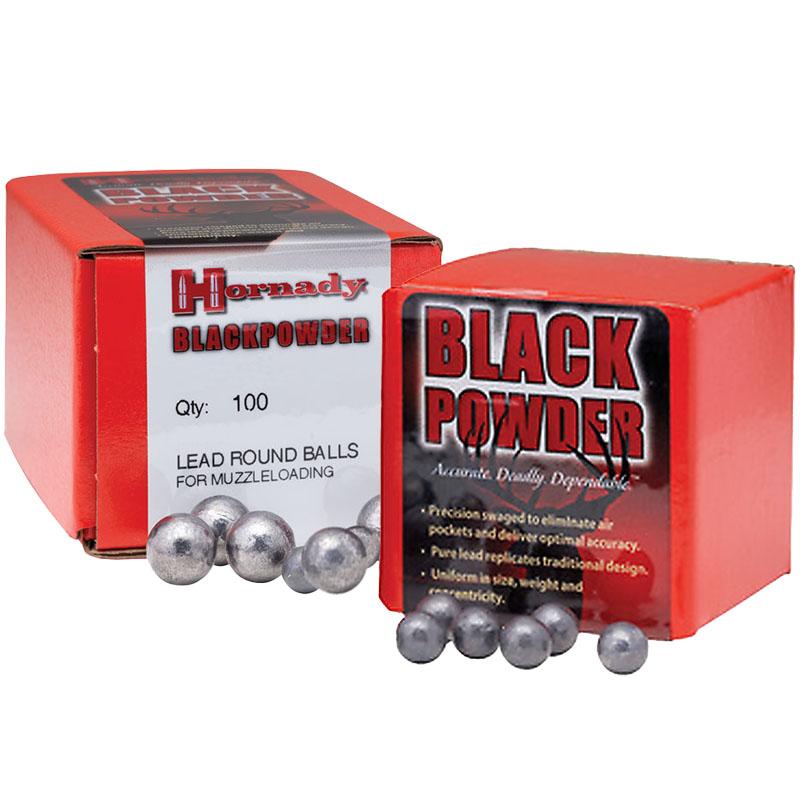 Hornady 6100 Lead Balls Black Powder 54 Cal Round Balls 100 - View 2