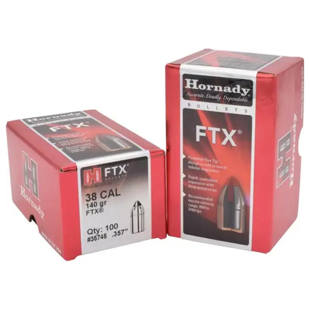 Hornady 35745 FTX Hunting 38 Cal .357 140 gr Flex Tip eXpanding (FTX) Ammo 100 Rounds - View 2