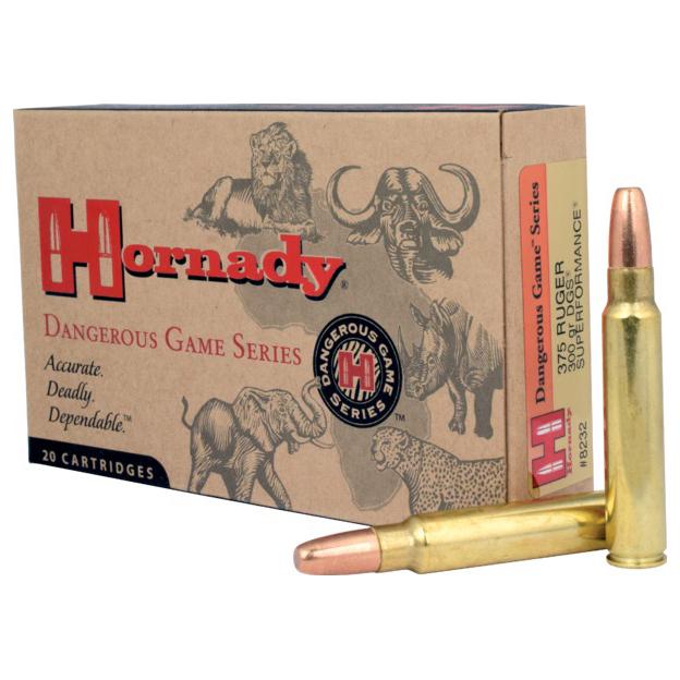 Hornady Dangerous Game 375 Ruger 300 Grain 20 Rounds Box - View 2