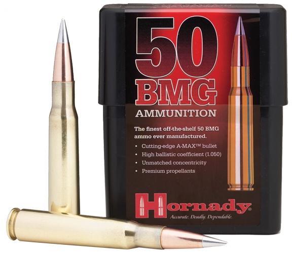 Hornady 8270 Match 50 BMG 750 Grain A-MAX 10 Rounds per Box - View 2