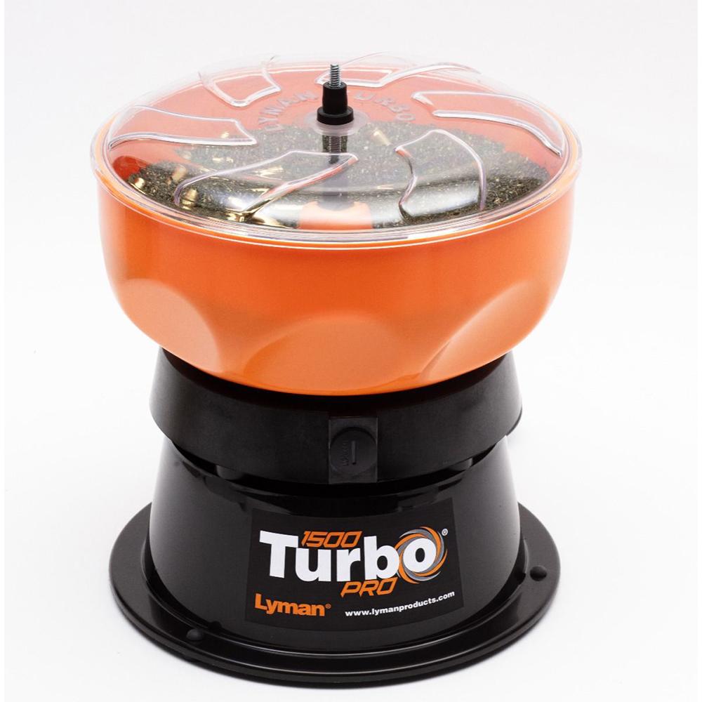 Lyman 7631650 1500 Pro Turbo Tumbler Black/Orange Case Cleaner - View 2
