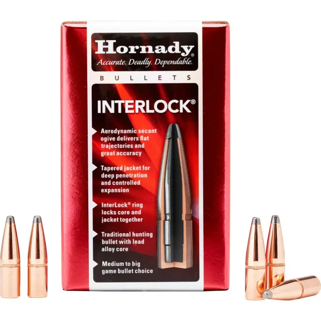 Hornady 45204 InterLock Hunting 45 Cal .452 245 gr Spire Point (SP) - View 2