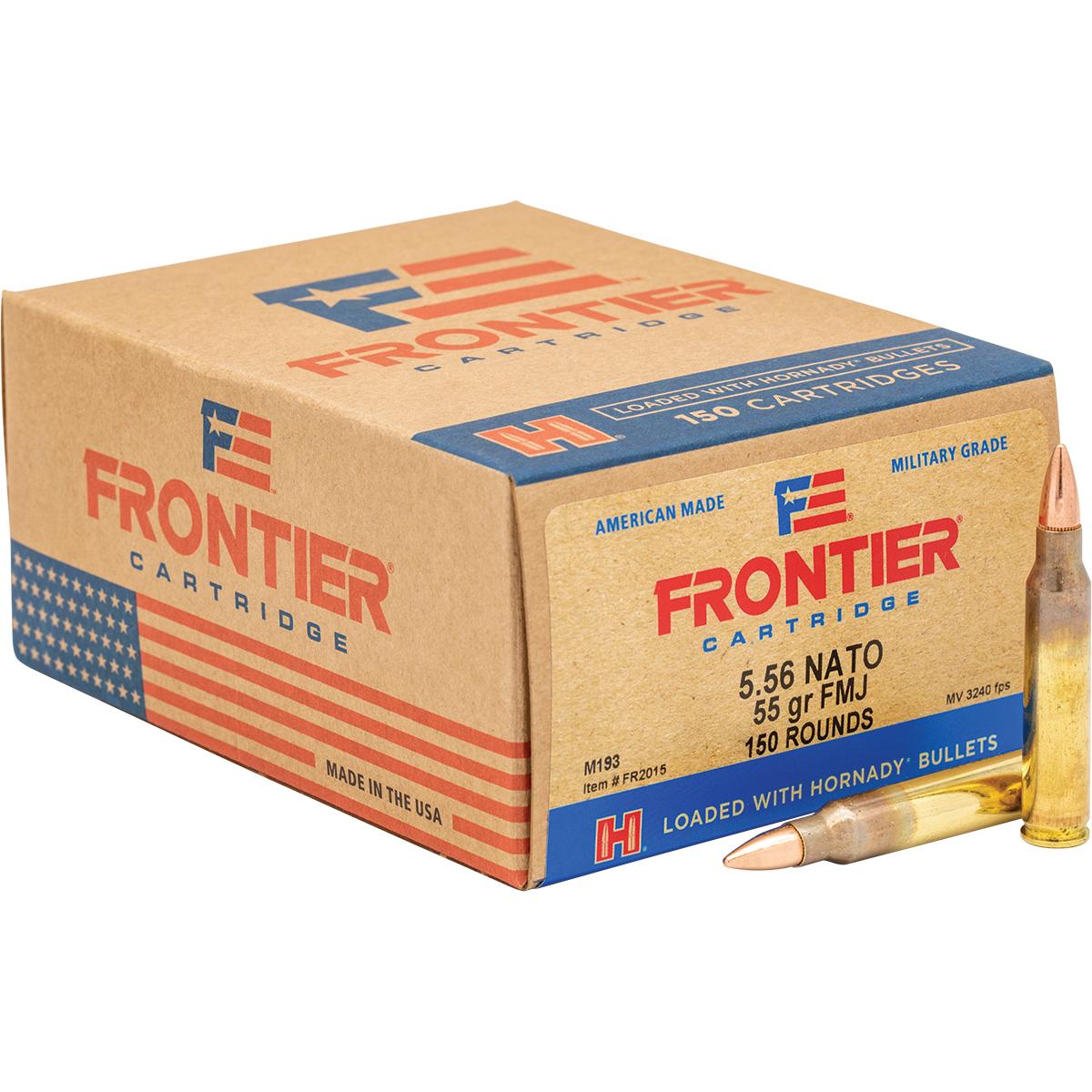 Hornady Frontier 5.56 NATO 55gr FMJ 150 Count Box Military Grade - View 2