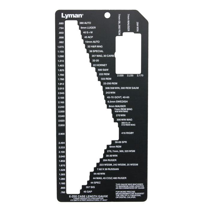 Lyman E-Zee Case Length Gauge 1 for Over 70 Rifle/Pistol Cases - View 2