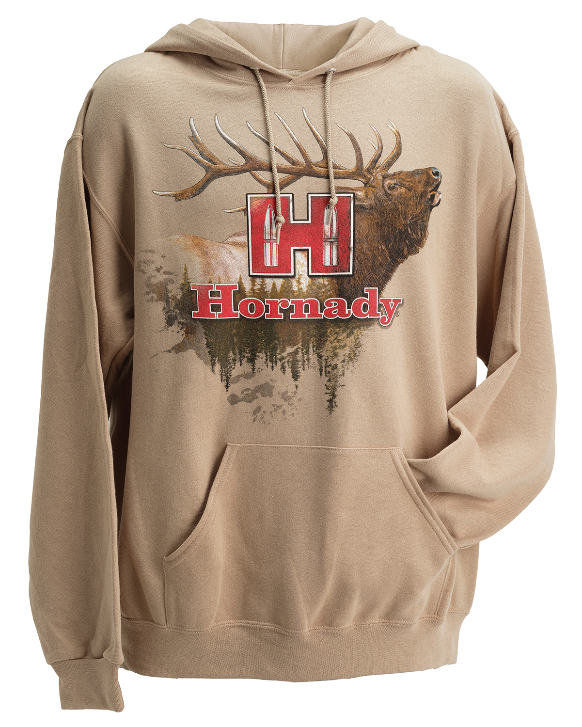 Hornady 99612S Elk Small Tan/Khaki Hoodie - View 2