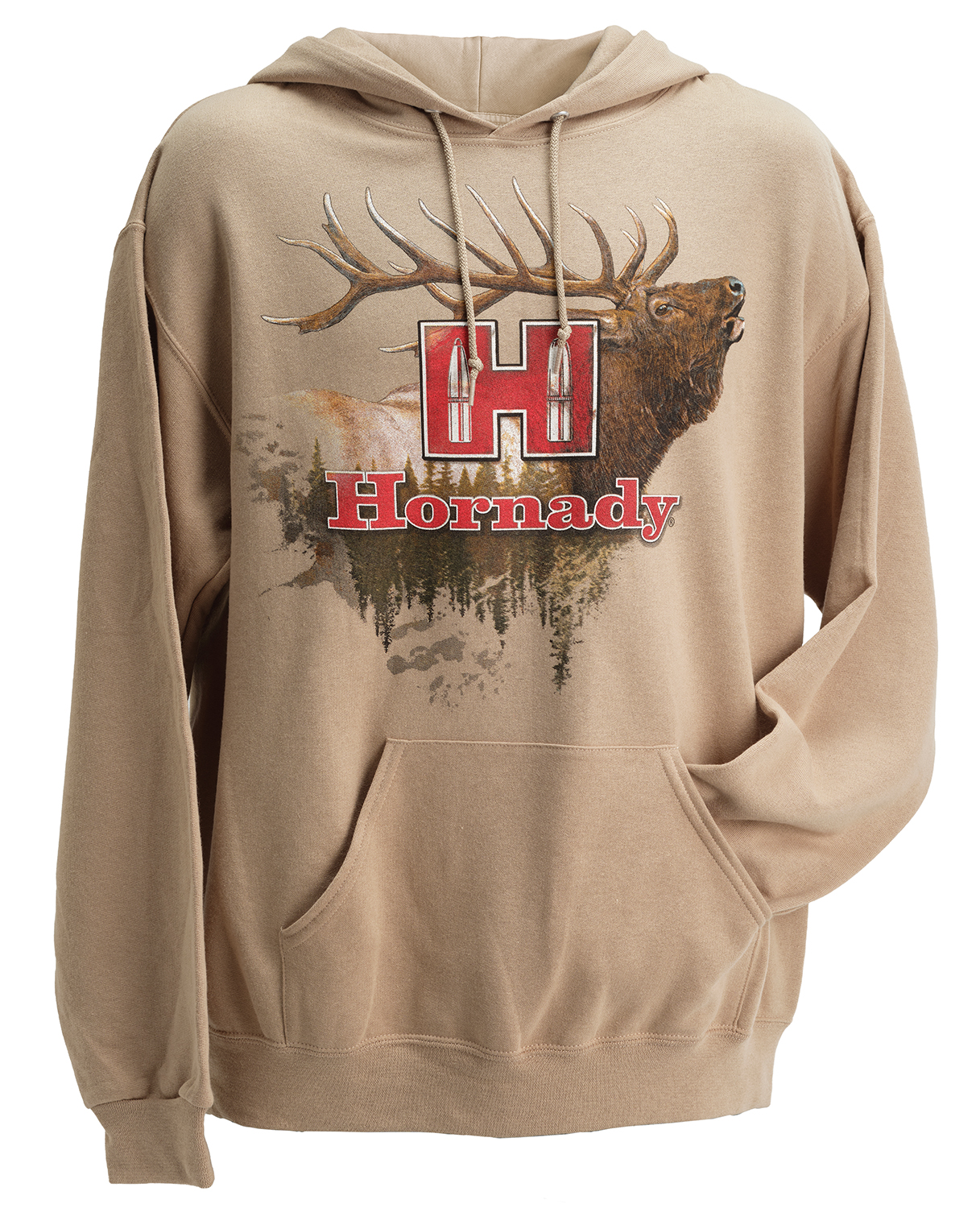Hornady 99612L Elk Large Tan/Khaki Hoodie - View 2