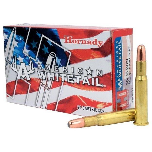 Hornady American Whitetail 30-30 Win 150 Gr InterLock 20 Rounds Box - View 2