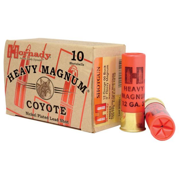 Hornady 86224 Heavy Magnum Coyote 12 Gauge 3 in 00 Buck Shot 10 Rounds - View 2