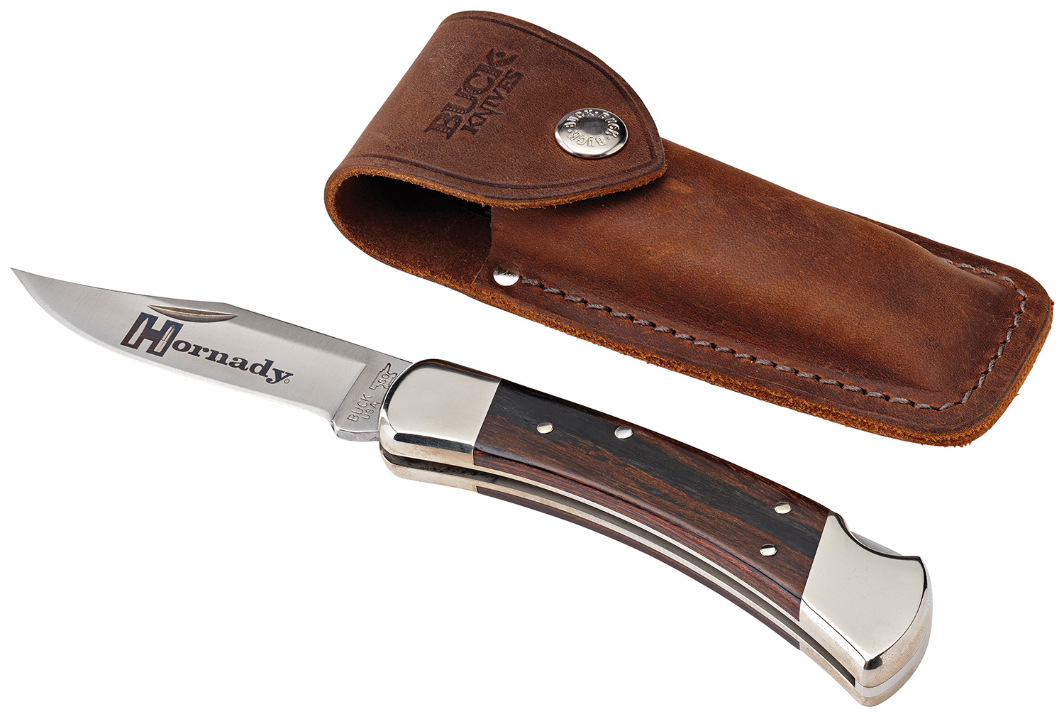 Hornady 99126 Buck 110 Folding Knife 420HC Steel Blade Ebony Handle - View 2
