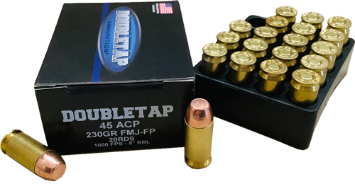 DoubleTap 45A230FP Hunter 45ACP 230gr FMJ Flat Point Ammo 20 Rounds - View 2
