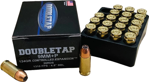 DoubleTap 9MM124HP20 9mm+P 124gr JHP Controlled Expansion Ammo 20/Box - View 2