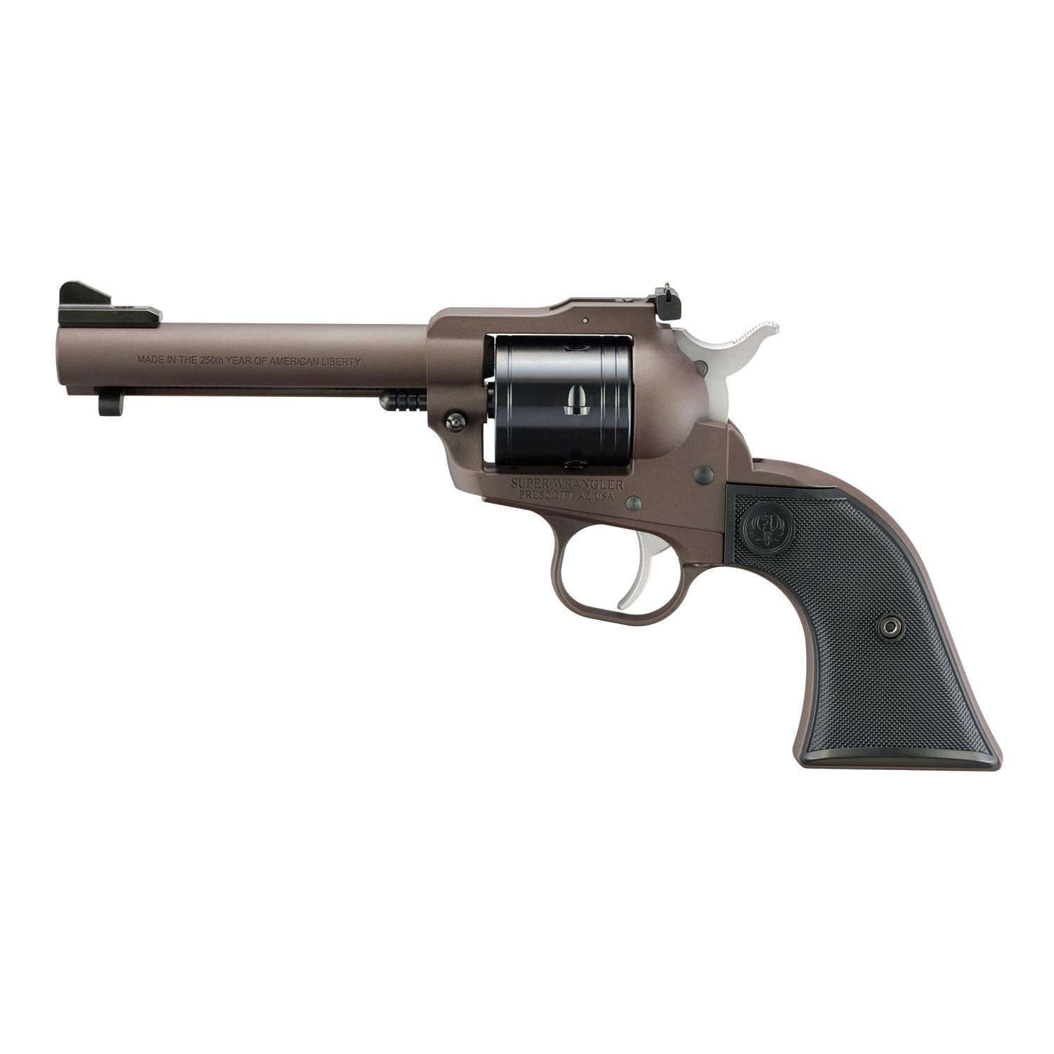 Ruger 2071 Super Wrangler 22 LR | 22 Magnum 4.62" Dark Bronze Cerakote Revolver - View 2