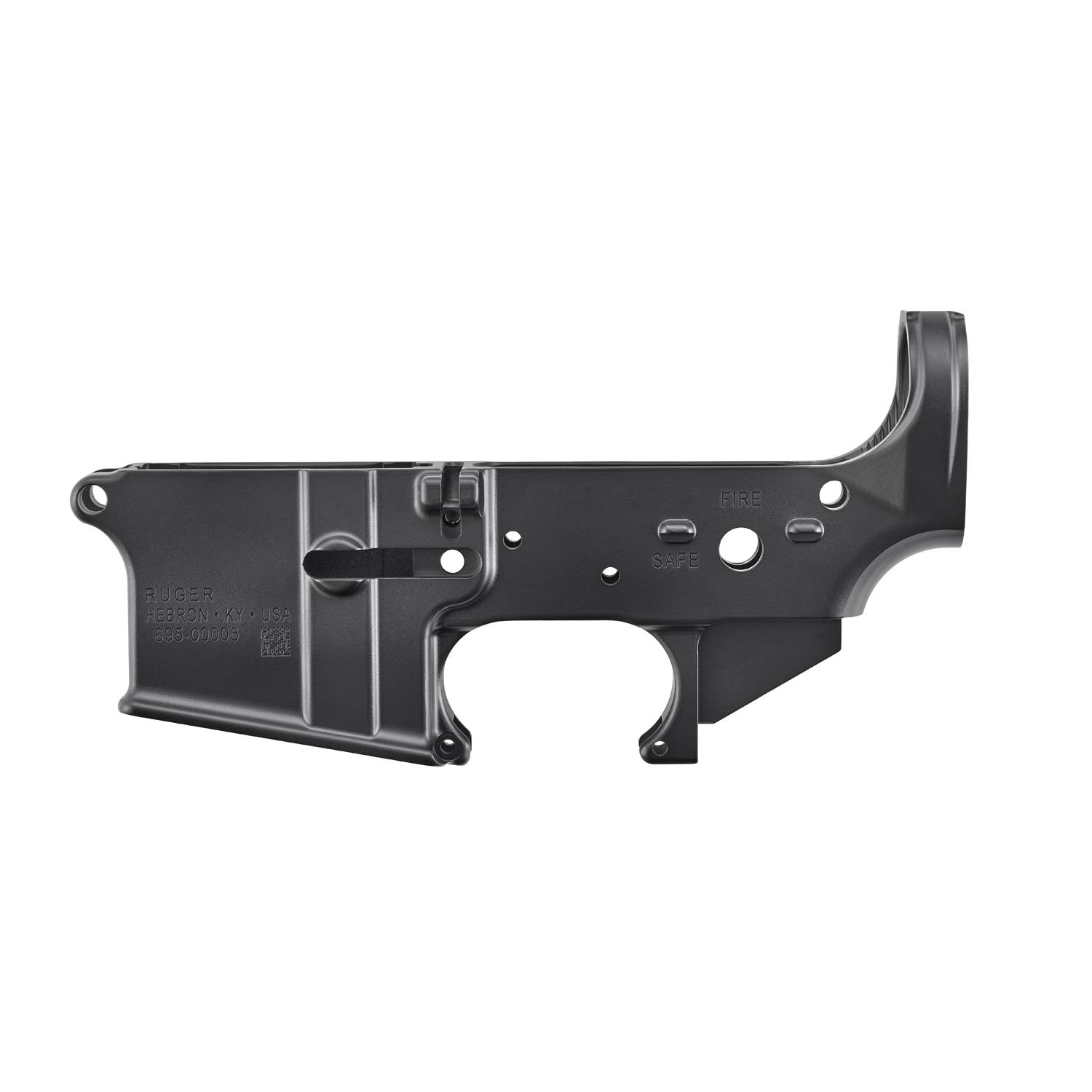 Ruger 28500 Ruger Stripped Lower Hardcoat Anodized Adjustable Tension Screw Incl. Broached Magwell Full-Cut Inlet Fire Control 28500 - View 2