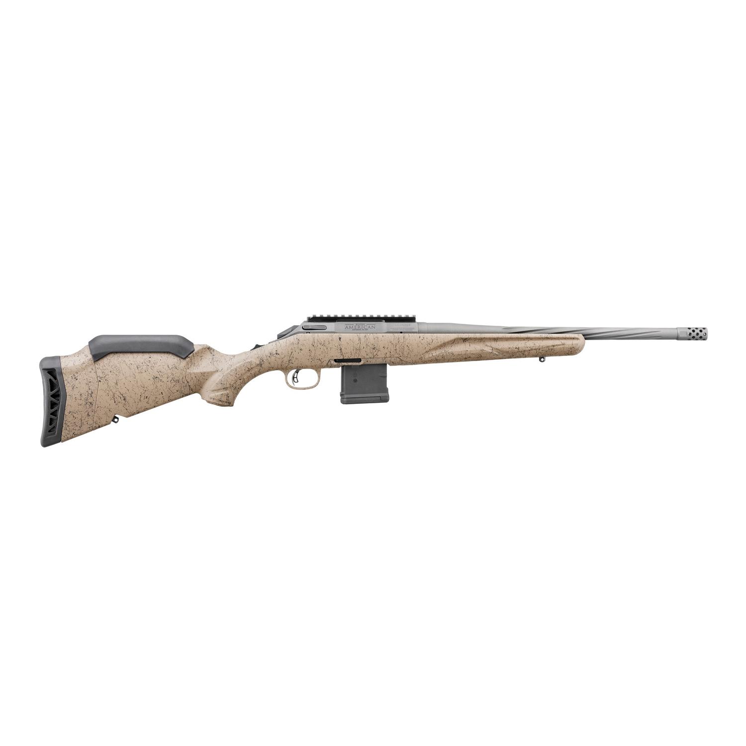 RUGER AMERICAN G2 RANCH LEFT HANDED RFL 5.56 16.1" FDE SPLATTER 10RD - View 2
