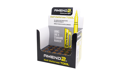 Amend2 G10 Self-Defense Pen Yellow Display with 24 Pens - View 3