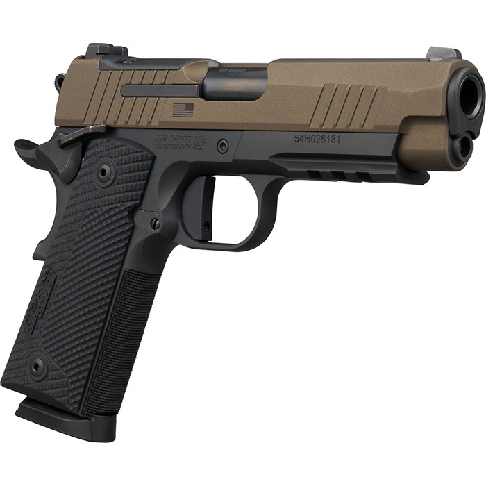 SIG SAUER 1911XCA-45-FBZXR3P 1911 X Carry 45 ACP 4.2" 2-Tone Bronze Semi-Auto Pistol - View 2