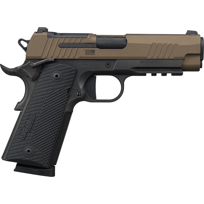SIG SAUER 1911XCA-45-FBZXR3P 1911 X Carry 45 ACP 4.2" 2-Tone Bronze Semi-Auto Pistol - View 3