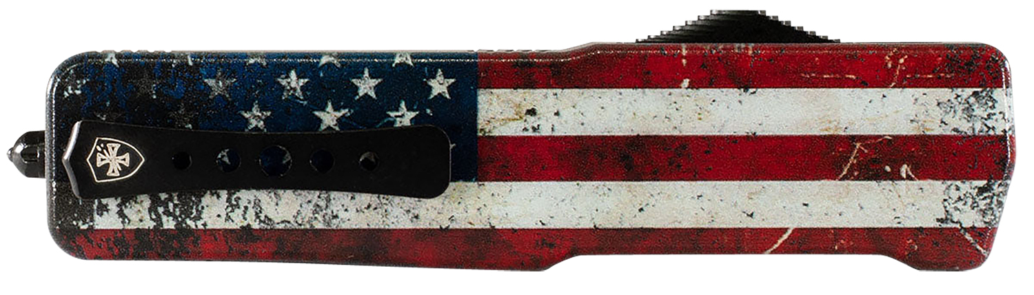 Templar MAUS321 3.16" OTF D2 Steel Blade US Flag Aluminum Handle Knife - View 2