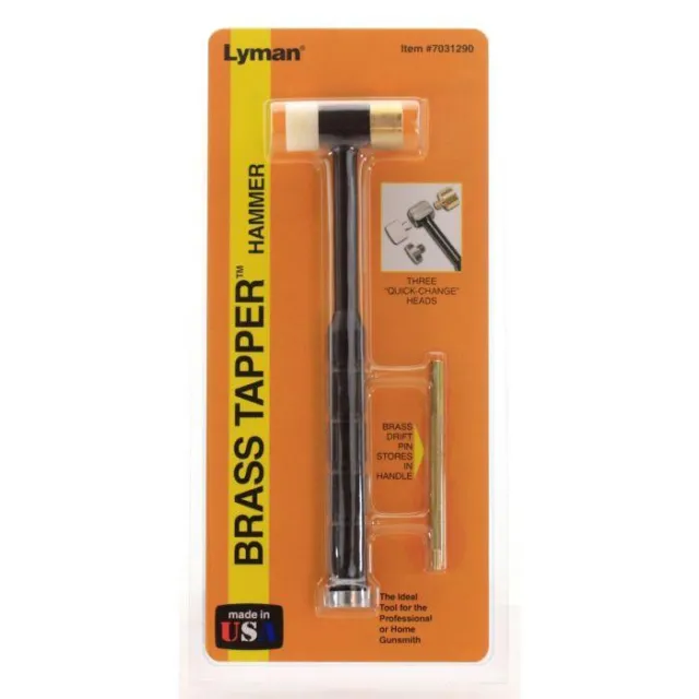 Lyman 7031290 Brass Tapper Hammer 11 oz Nylon Brass Steel Interchangeable - View 2
