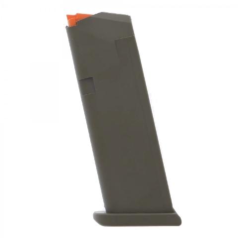 Glock Handgun Magazine G19 OD (Floor Plate OD - Orange Follower) 15/rd - View 2