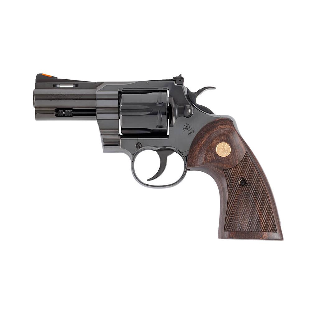 Colt Python BP3WTS 357MAG 3" Blued Walnut Gold Medallion - View 2