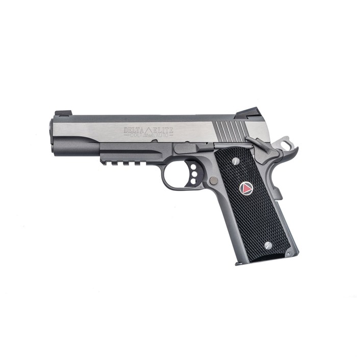 Colt Delta Elite 10mm Auto 8+1 5" Steel Barrel, Stainless Slide & Frame w/ Picatinny Rail, Black Polymer Grips - View 2