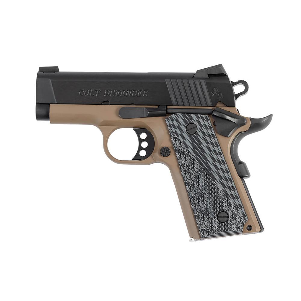 Colt Mfg O7800XEFDE Defender 45 ACP 7+1 3" Black Carbon Steel Serrated - View 2