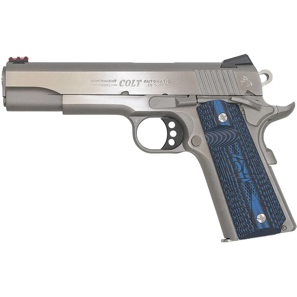 Colt O1073CCP Govt Competition 38 Super 5" Blued Adj. Sights G10 - View 2