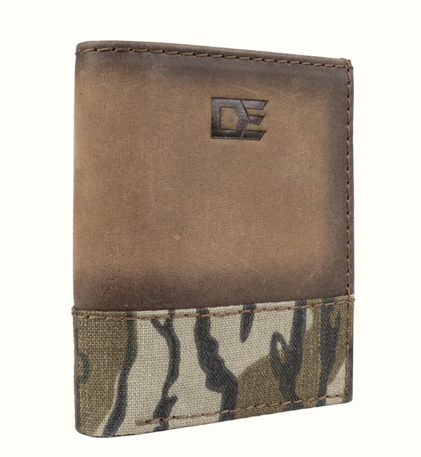 DE TRI FOLD WALLET LEATHER/CAMO                             - View 2