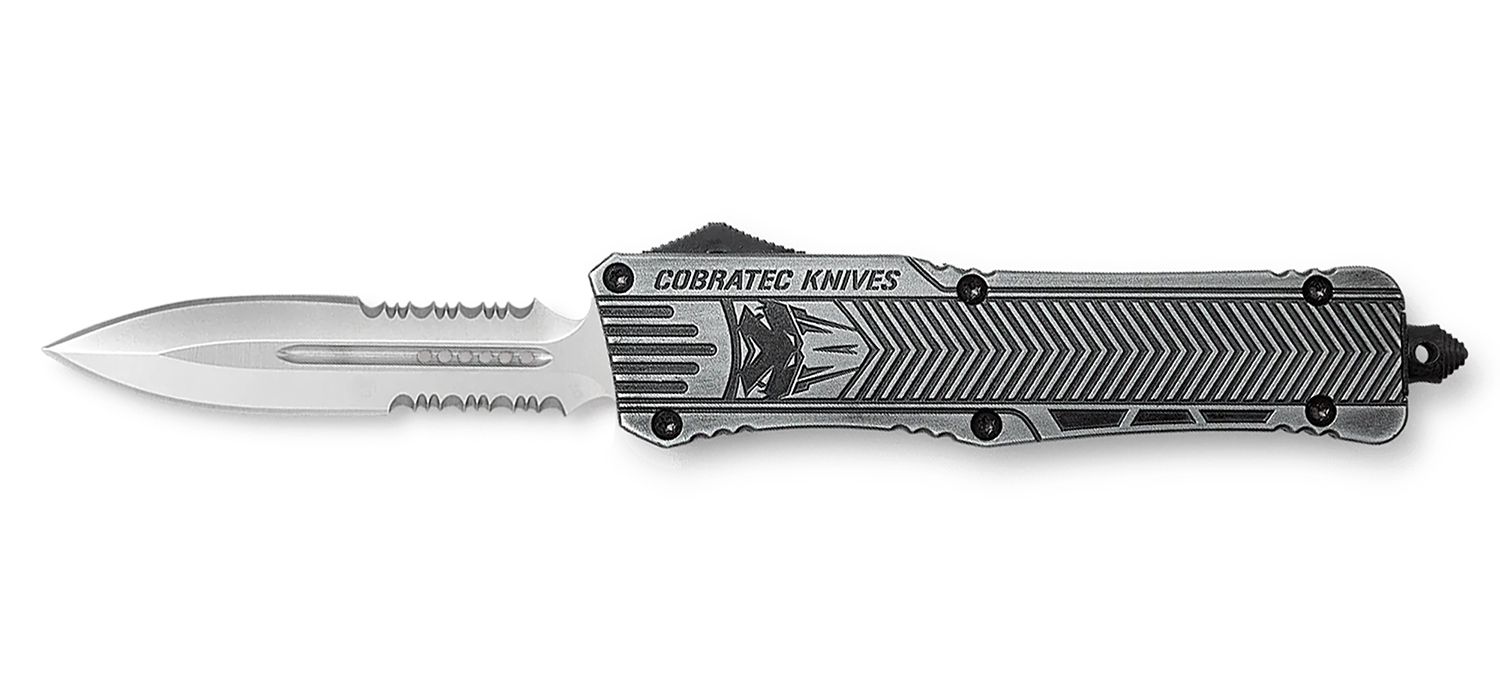 CobraTec LSWCTK1LDG2SS CTK-1 Large 3.75" OTF D2 Steel Dagger Knife - View 2