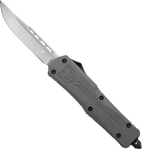 Cobratec MGYFS3DNS Medium FS3 OTF Knife Grey 3" D2 Drop Point - View 2