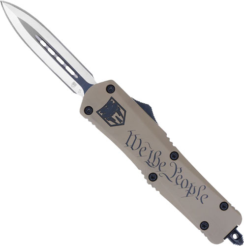 CobraTec MWTPFS3DAGNS We The People 3" D2 Steel OTF Dagger Tan Handle - View 2
