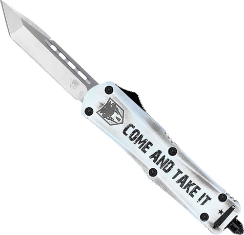 CobraTec MCATIFS3TNS FS-3 3" OTF Tanto D2 Steel Blade White Handle - View 2