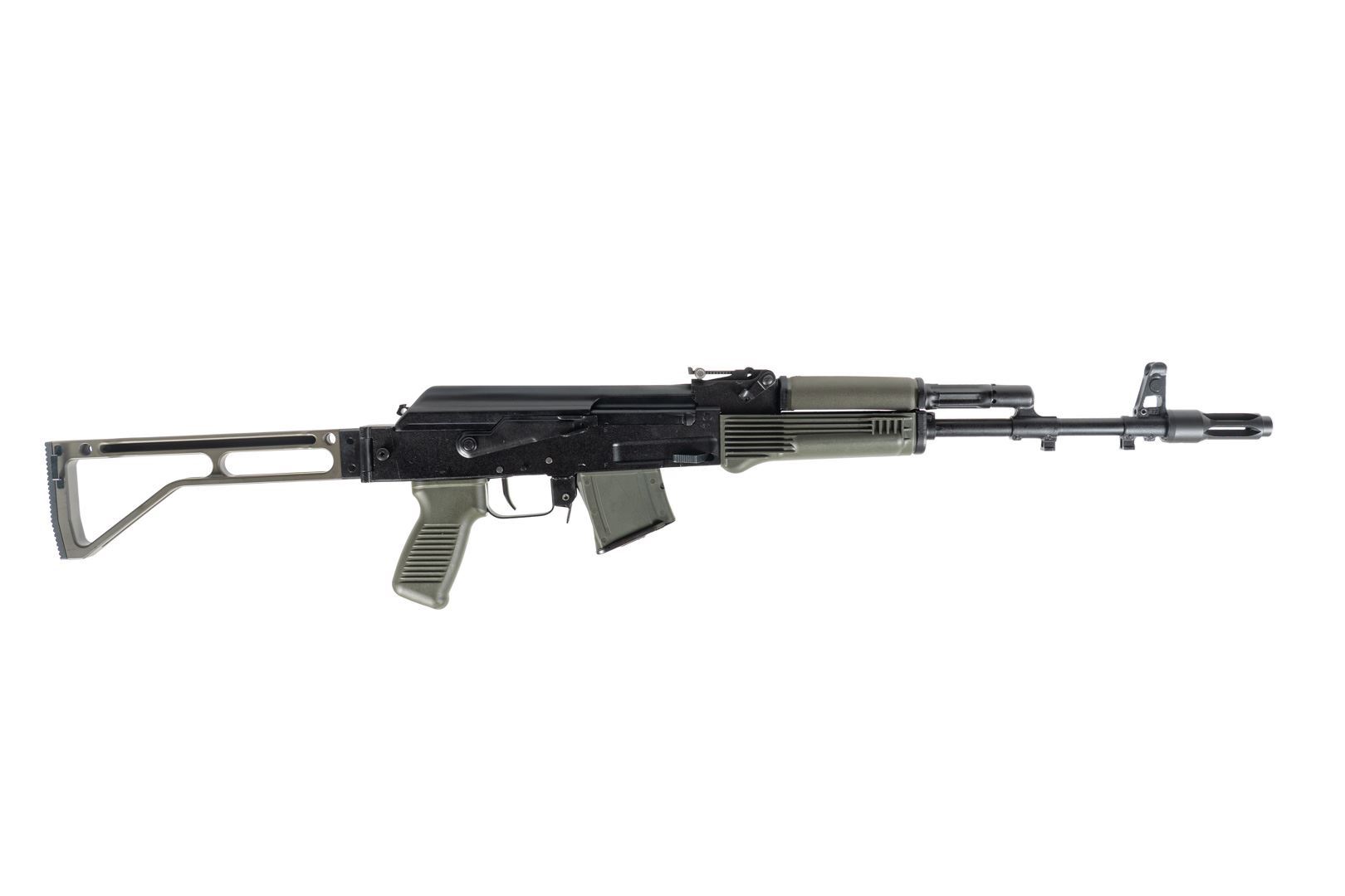 Arsenal SAM7SF 7.62x39mm Semi-Auto AK-47 Rifle with Aluminum Side Folding Stock and Arsenal Hard Case OD Green - View 2