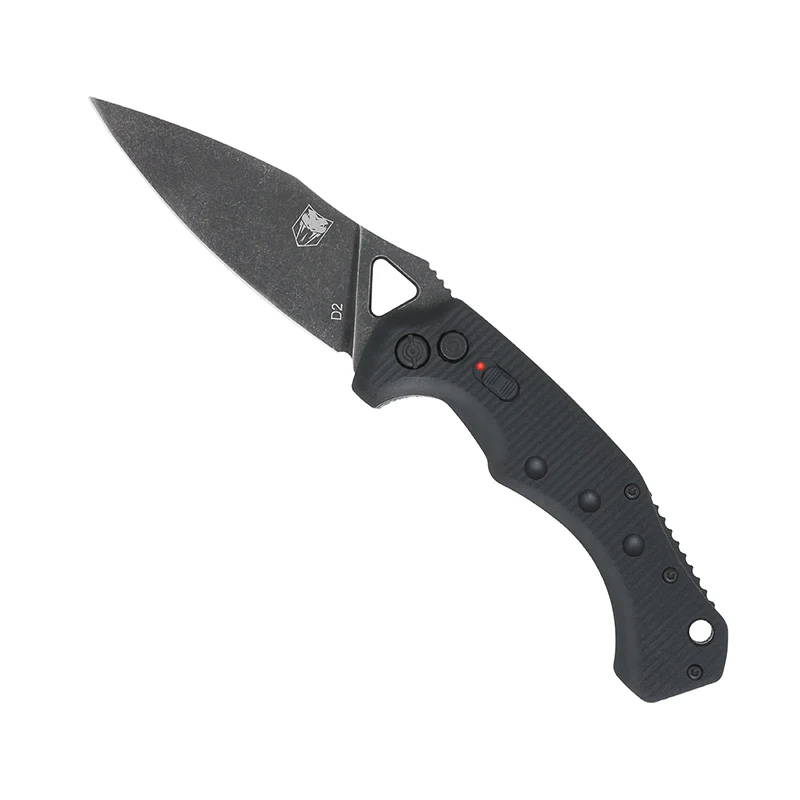 CobraTec BAFRYK Ryker Auto Folding Knife 3.75" D2 Blade G-10 Handle - View 2