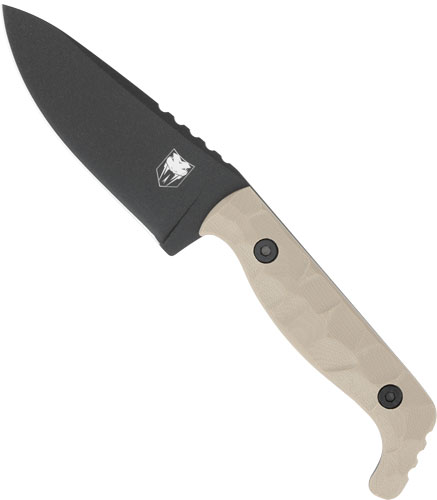 CobraTec CTKPTAN KingPin EDC 4" D2 Steel Drop Point Blade G10 Handle - View 2