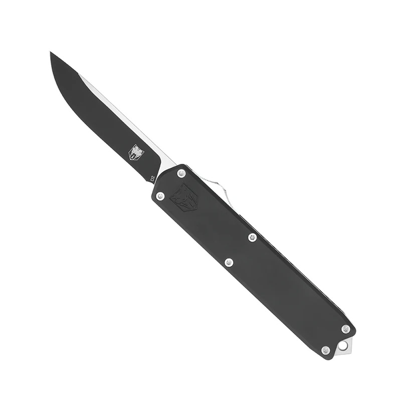 CobraTec CTDOMBLK Dominator OTF Knife 3.25" D2 Steel Black - View 2