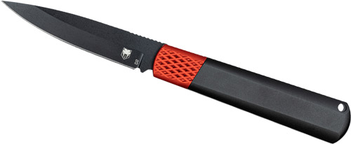 CobraTec CTGHRBRB Gideon 3" D2 Blade Black/Red Aluminum Handle Knife - View 2
