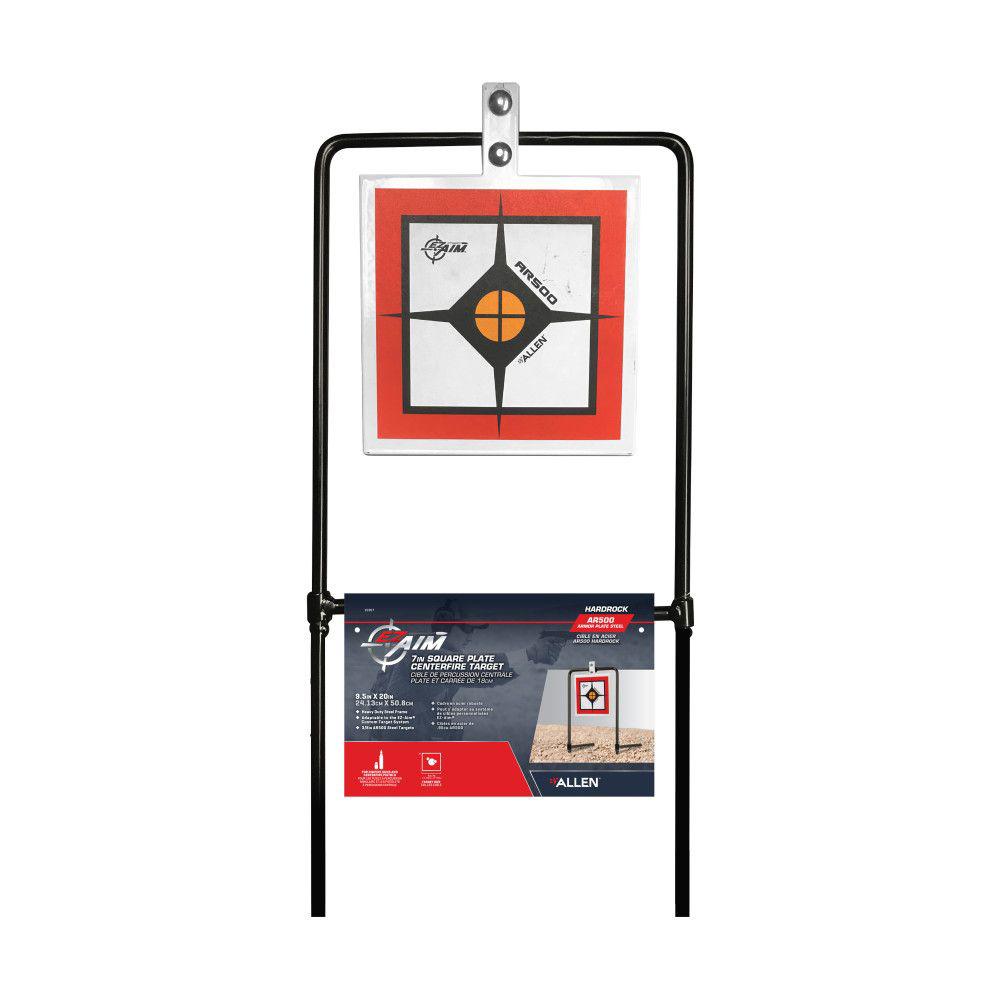 Allen 15367 EZ-Aim AR500 Spinner Target & Stand 9.5"x20" White/Red/Black - View 2