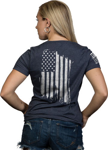 Nine LINE APPAREL WMNS AMERICA RELAXED FIT TSHIRT NAVY 2XL - View 2