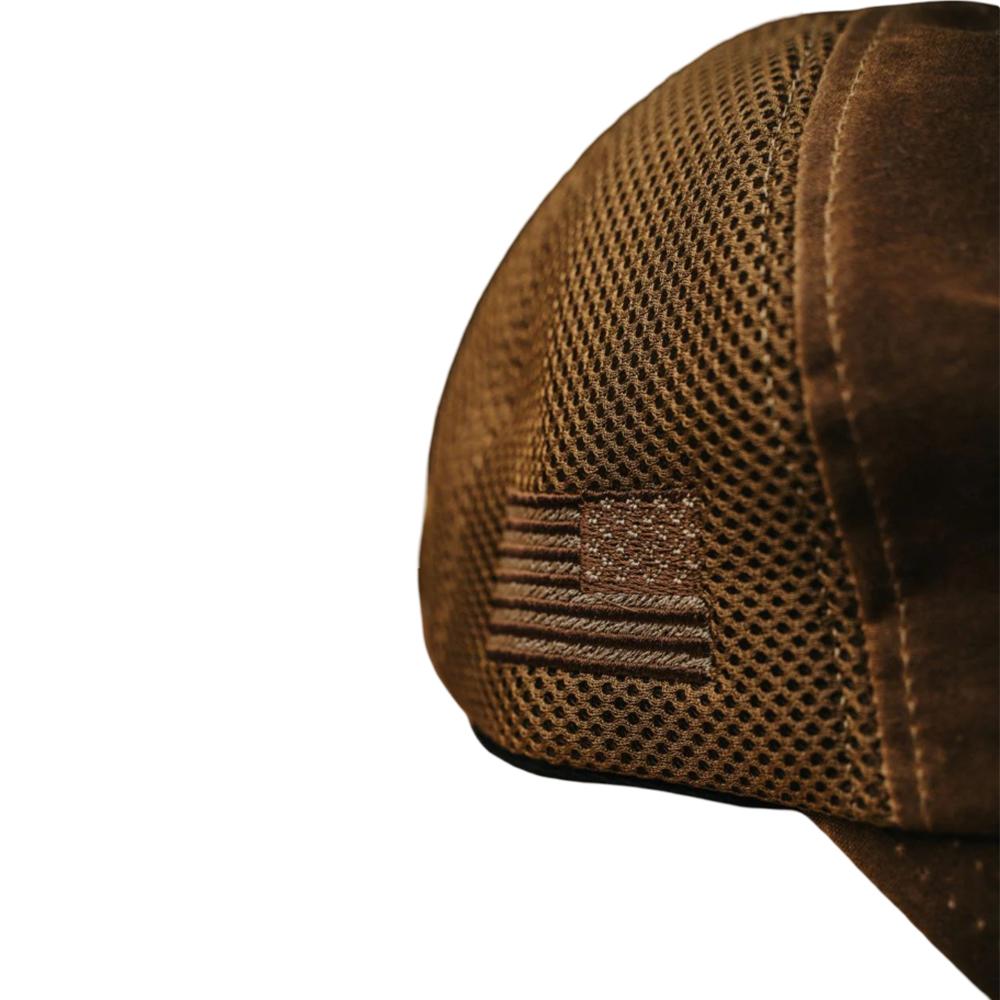 Nine Line Tan American Made Mesh Back Hat with Dropline - View 2