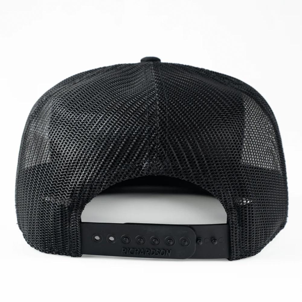 Nine Line American 7-Panel Richardson Trucker Hat Black - View 2