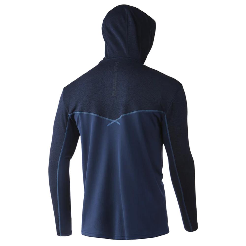Huk H1200452-416S Icon X Coldfront Hoodie Sargasso Sea Heather S - View 2