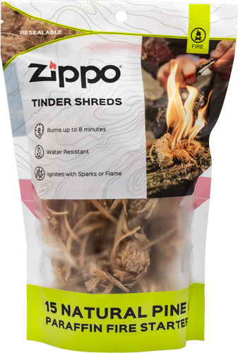 Zippo Tinder Shreds 15 Piece Waterproof Fire Starter Pack 40566 - View 2